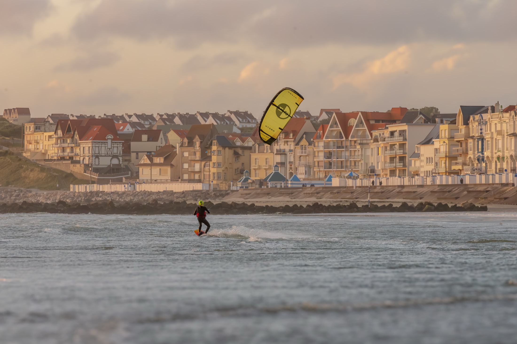 Kitesurf à Wimereux, Côte d&rsquo;Opale