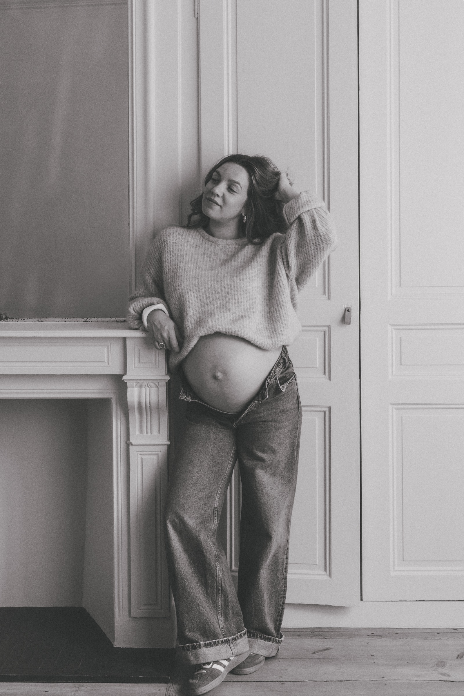 Séance photo de grossesse, futurs parents sur la Côte d’Opale